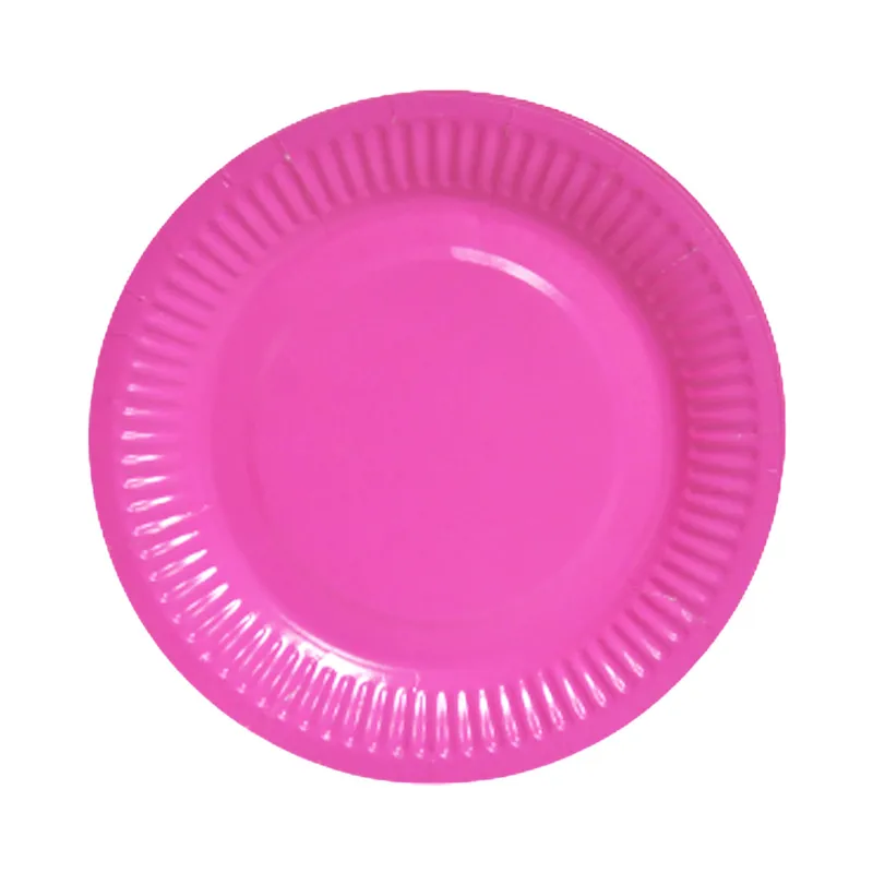 Paper plates party 9"/23 cm pink [pk10] WTC