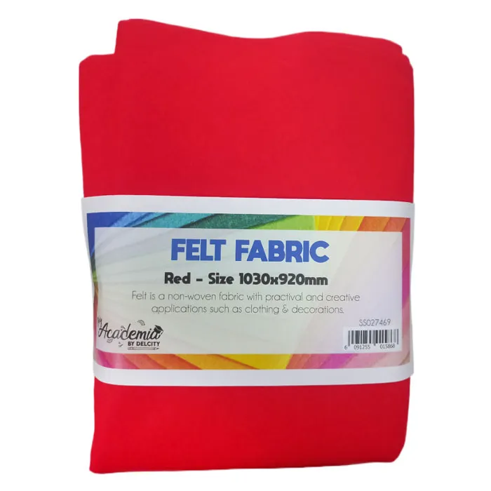 Felt Fabric Red, 1030x920mm HW
