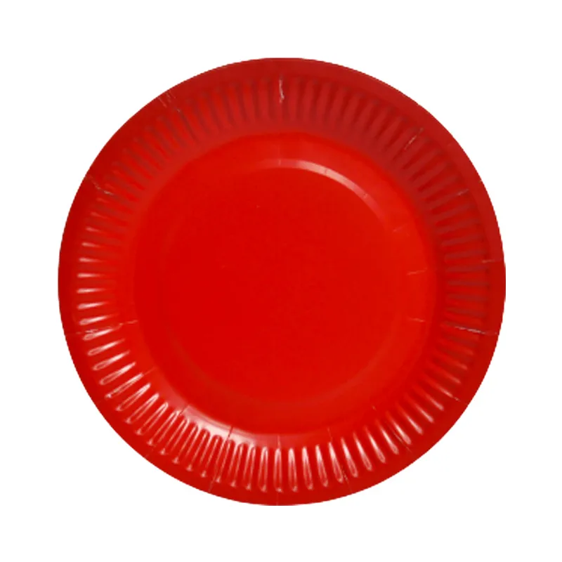 Paper Plates Party 9"/23 cm red [pk10] WTC