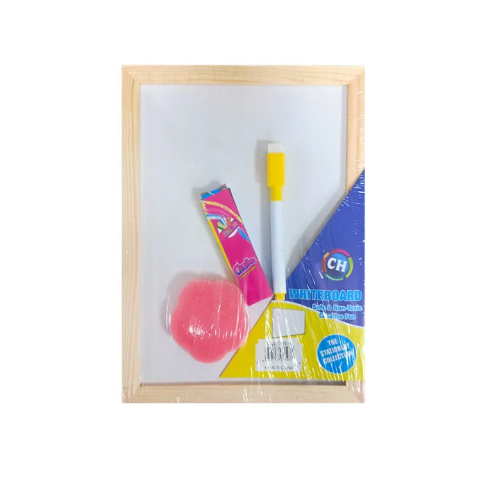 Black & White Board Ref WW6785 Wooden Frame, 180*250mm FW