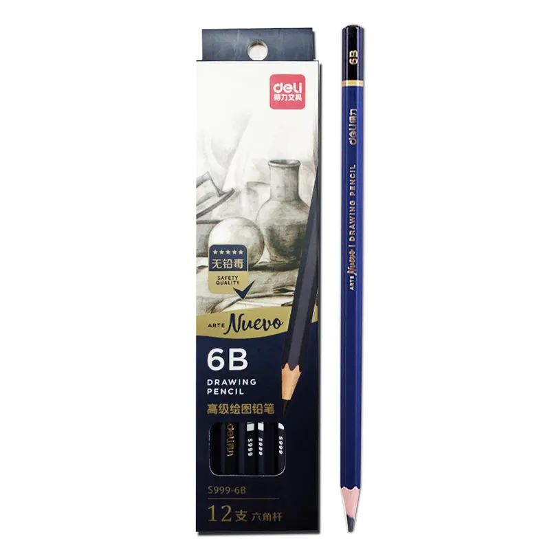Wood Pencil Ref  S999-6B 6B Arte Nuevo [Pk 12] Deli