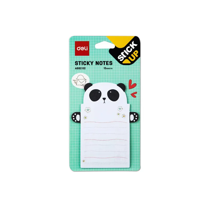 Sticky Notes Ref A55202 S:3X4" [76*101mm] 15 designed shts/pad Deli