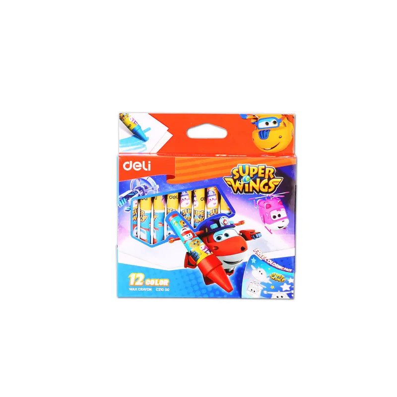 Wax Crayon Ref C21000 12 colours Deli