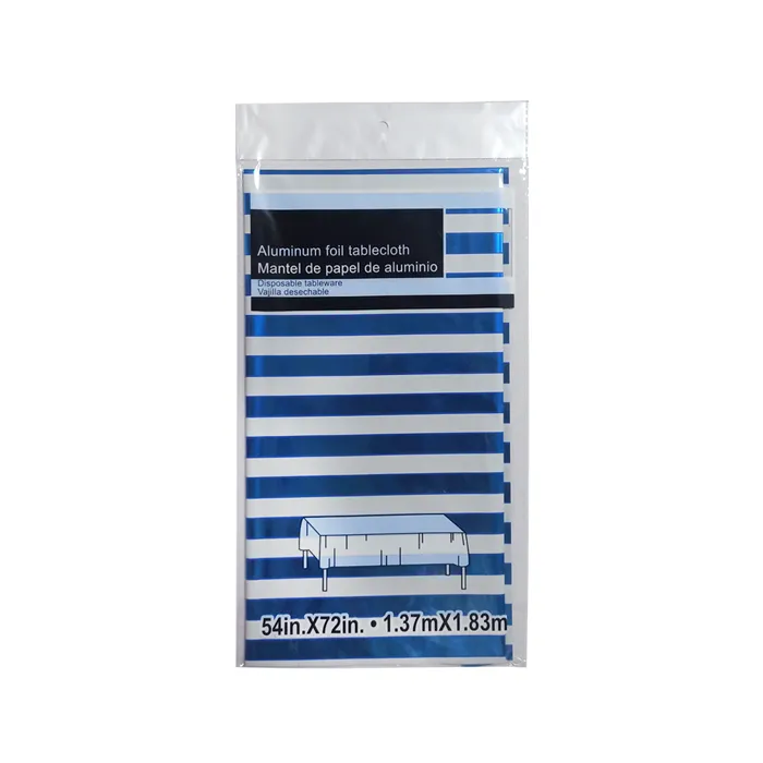 Table Cover Aluminium Ref LC235 Striped, 1.37m*1.83m, Colour Varies FW