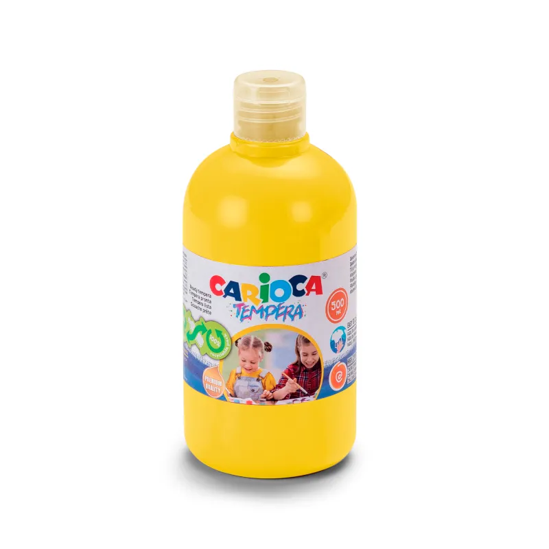 Ready Tempera Bottle Ref 40427/03 500ml, Primary yellow Carioca