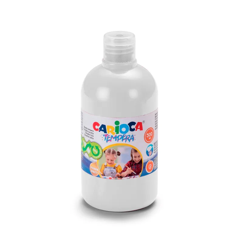Ready Tempera Bottle Ref 40427/01 500ml, White Carioca