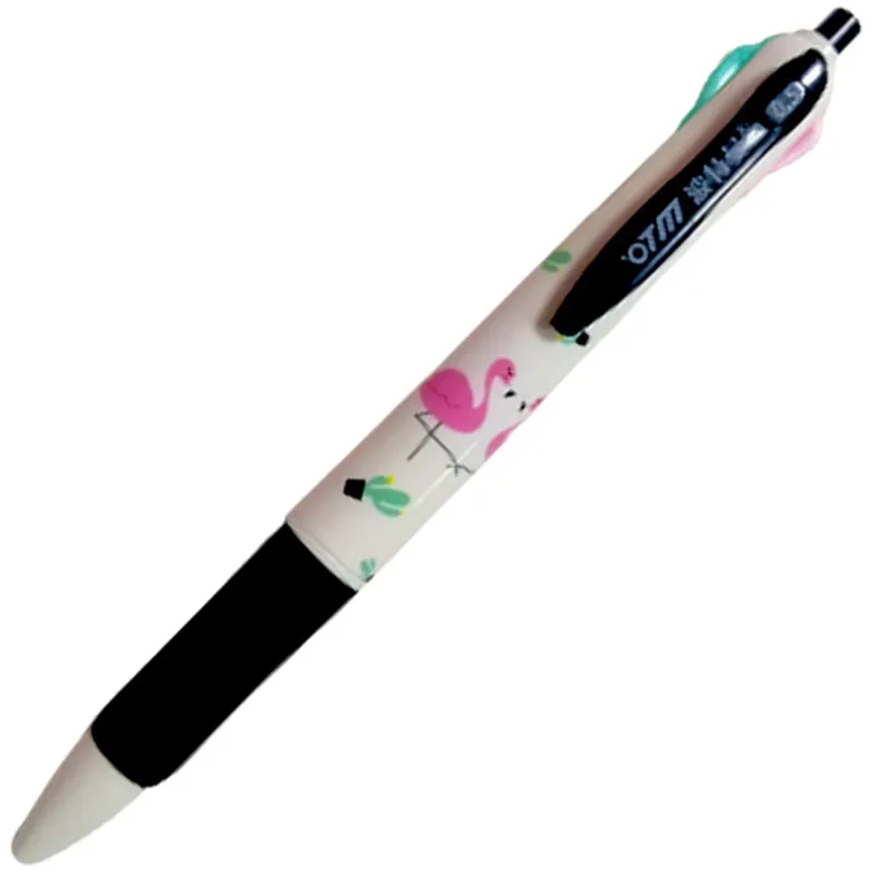 Ball Pen Ref038 Retractable 4 Colors - Colorful Flamingo Summer  MeliMelo