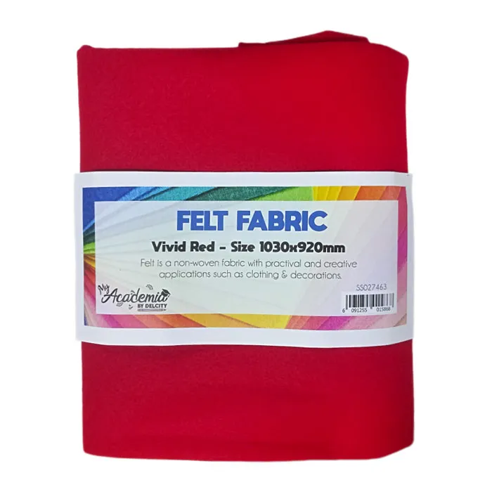 Felt Fabric Vivid Red,1030x920mm HW