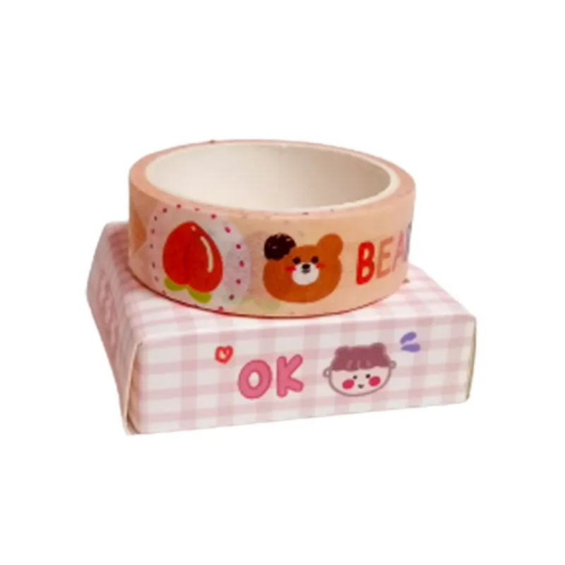 Adhesive Ref180 Colourful Kawai Bear Washi Tape MeliMelo