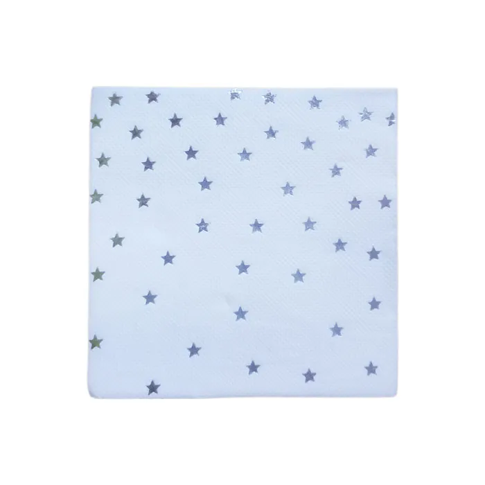 Paper Party Tissue pk 20 Silver Star  WTC