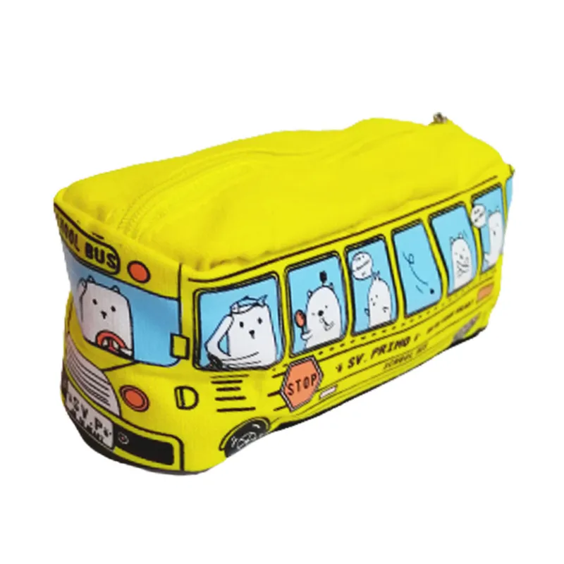 Pencil Case Polyester Bus Yellow [18*6.5cm] My Academia