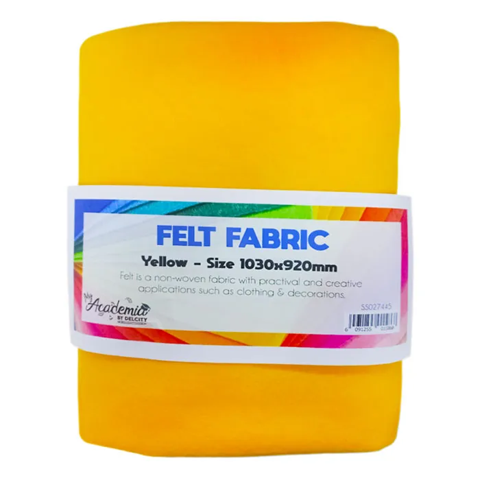 Felt Fabric Yellow, 1030x920mm HW