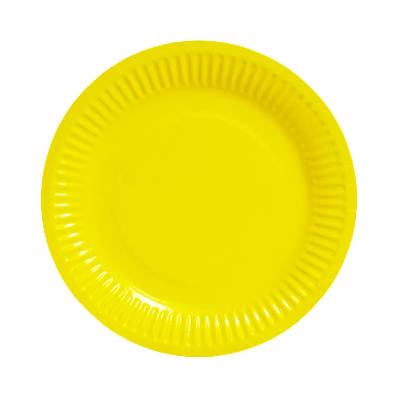 Paper Plates Party 9"/23 cm yellow [pk10] WTC